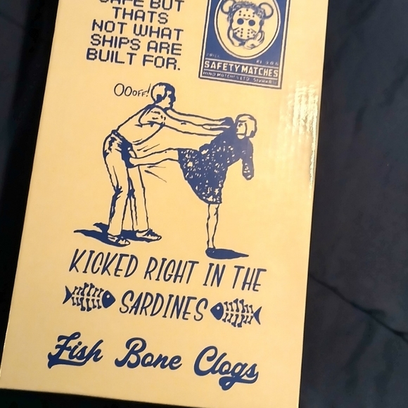 Octavious Marks Custom “Fish Bone” Birkenstock Boston Clogs - Picture 3 of 10